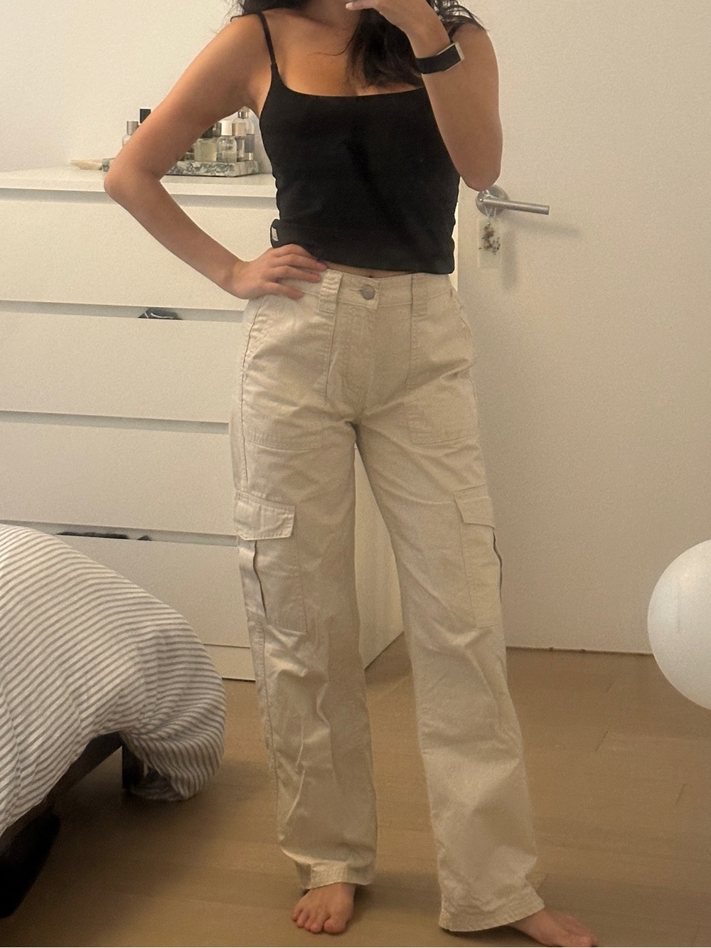 BDG Cargo Pants in Light Tan/Khaki